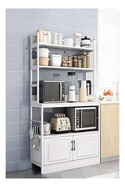 AGD Multi-Purpose Storage Cabinet Coffee Corner Kitchen Side Cabinet White 10...