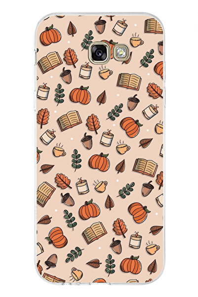 TechTree Samsung Galaxy A7 2017 Compatible Autumn Pumpkin Printed Silicone Case