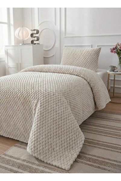 ALTINPAMUK Soft Line Single Bedspread 180X240 Cream