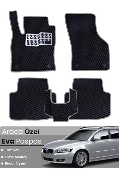 stiloto مجموعة كاملة من دواسات EVA متوافقة مع سيارة فولفو V50 ستيشن واجن (200...