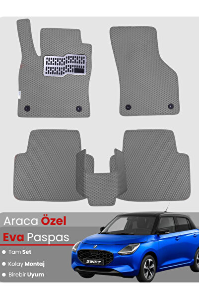 stiloto مجموعة كاملة من دواسات EVA متوافقة مع سوزوكي سويفت (2017-2024) - دواس...