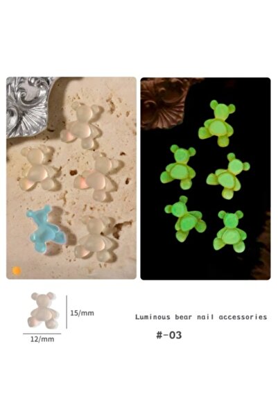 Pink Nails 3D Bear Nail Art