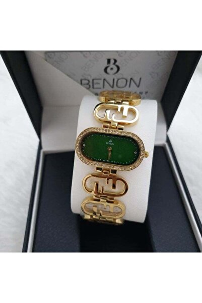 benon Women's Wristwatch Stainless Steel Waterproof Modern High Quality Gold ...