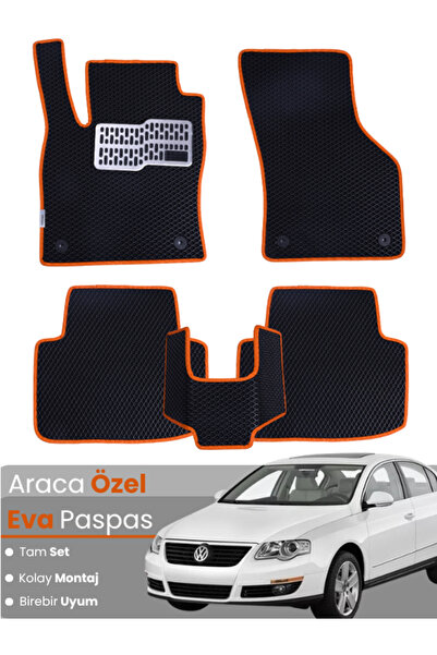 stiloto VOLKSWAGEN PASSAT B6 (2005-2010) Uyumlu EVA Paspas Tam Set–Oto Paspas...