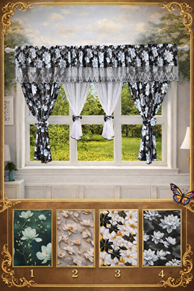 deluxia Set Draperie 2 în 1 + Perdea 5 D (400x155cm)