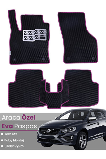 stiloto Volvo Xc60 (2017-2020) Compatible Eva Floor Mat Full Set–Auto Mat, Ca...