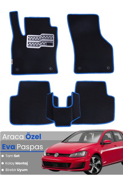 stiloto VOLKSWAGEN GOLF 7 (2013-2018) Uyumlu EVA Paspas Tam Set–Oto Paspas,Ar...