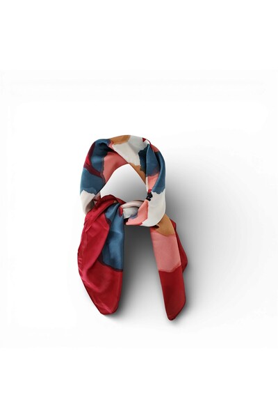 Hedea Flowers Falling into Water Satin Scarf 70X70 cm