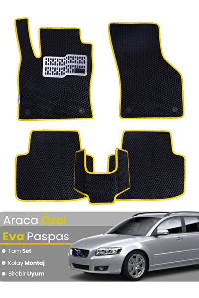 stiloto مجموعة كاملة من دواسات EVA متوافقة مع سيارة فولفو V50 ستيشن واجن (200...