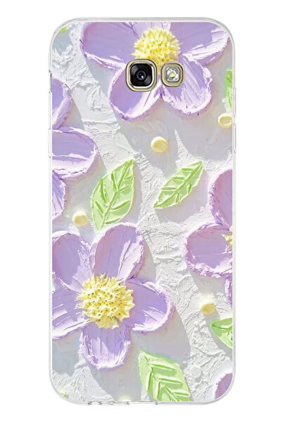 TechTree حافظة سيليكون متوافقة مع هاتف سامسونج جالاكسي A7 2017 باللون الأرجوا...