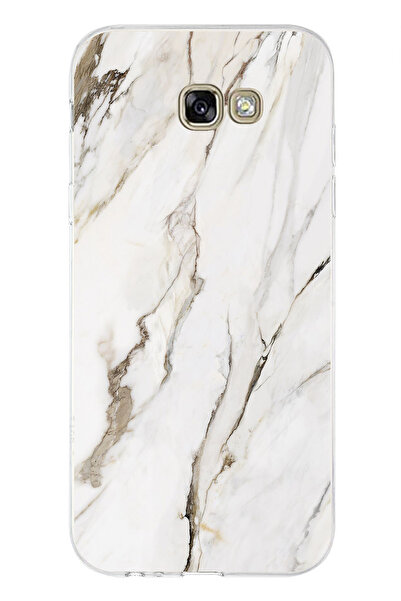 TechTree حافظة سيليكون متوافقة مع هاتف سامسونج جالاكسي A7 2017 باللون الأبيض ...