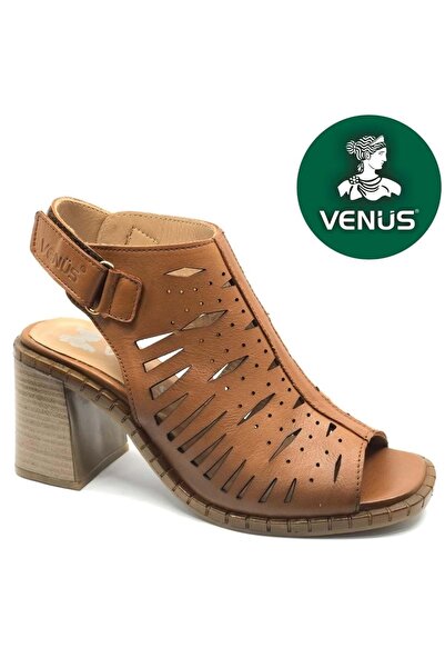 Venüs Upride Γνήσιο Δερμάτινο Comfort Ορθοπεδικά Γυναικεία Σανδάλια TABA