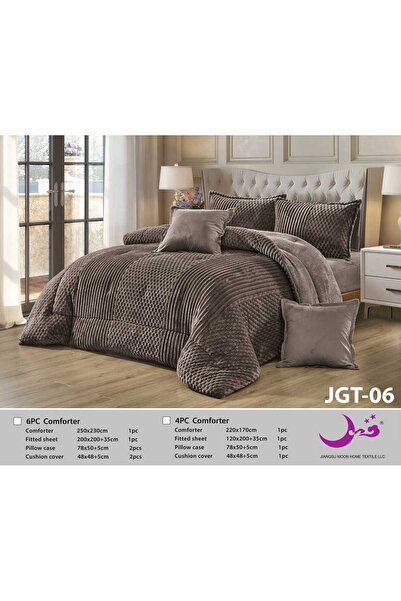 Moon Double bed sheet, faux fur, velvet side, 230*250