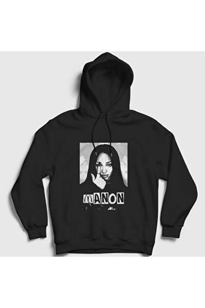 Presmono سويت شيرت أسود للجنسين من Manon K Pop Katseye بغطاء رأس 588660tt