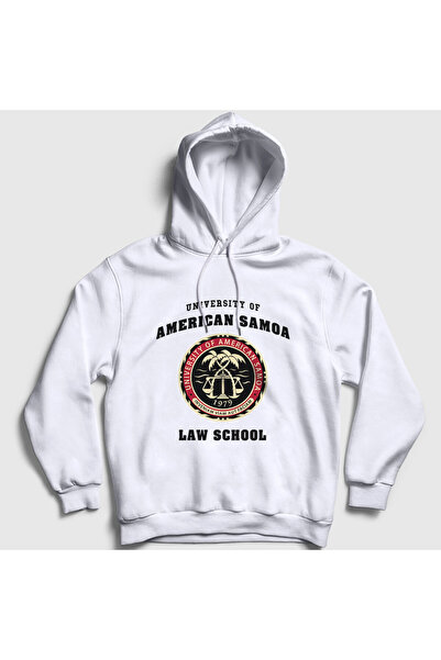 Presmono Unisex White University of American Samoa Better Call Saul Hooded Sw...