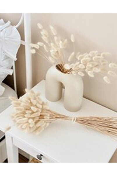 Hestia Home U Seramik Vazo Bej