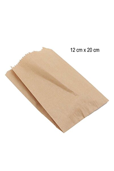 AMBALAJCİBURADA 100 Pieces 12x20cm Thin Şamua Paper Bag Poğaç Toast Paper (M2...