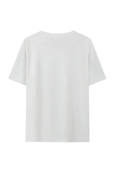 FUFLUNS Suprise Bear Printed Oversize Circular Neck T-Shirt