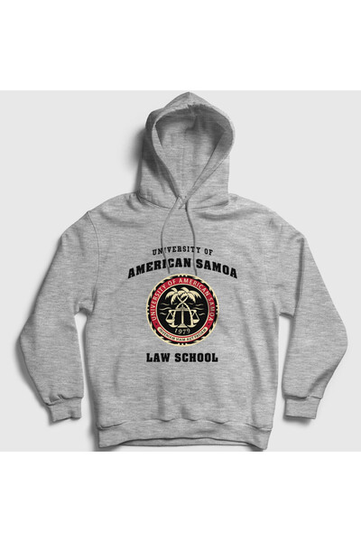 Presmono Unisex Gray University of American Samoa Better Call Saul Hooded Swe...