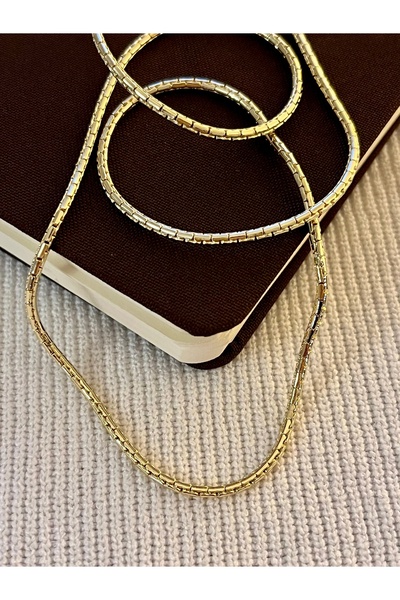 ciel selection Paslanmaz Çelik, Gold, İtalyan Boru Zincir Kolye