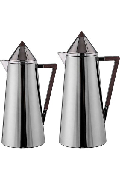 Generic Al Saif Gallery Al Dana Thermos Set, 2 Pieces, 0.7/1 Liter, Glass Inn...