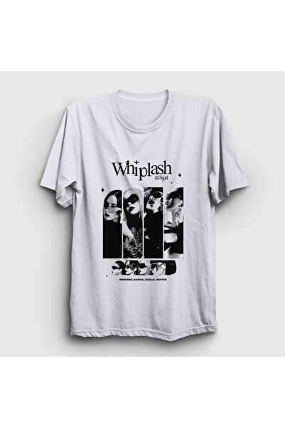 Presmono Unisex Λευκό μπλουζάκι Whiplash K Pop Aespa 590058tt