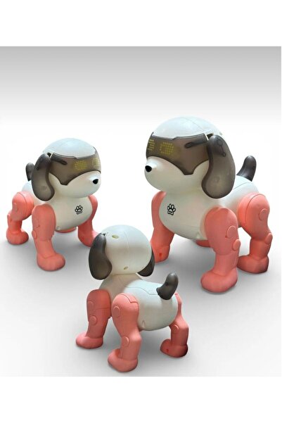 ZİVENTA Pembe Robot Köpek Işıklı Sesli Müzikle Senkronize Hareket/Dans Eden K...