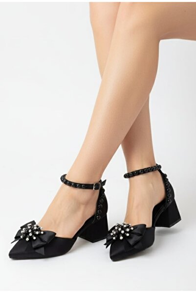 ŞAH Pearl Ribbon Bow Wedding Dress Wedding Evening Dress Shoes