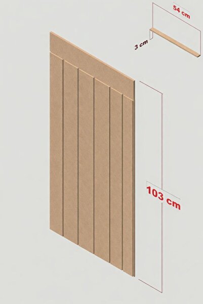 mdf İskandinav Duvar Paneli – 6 mm Ham | Modern & Şık Tasarım