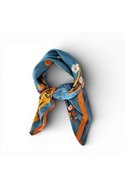 Hedea The Awakening of Spring Satin Scarf 70X70 cm