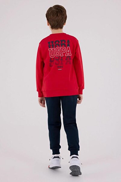 U.S. Polo Assn. Kids U.S. Polo Assn Kids Us2208-G Boys' Tracksuit Set