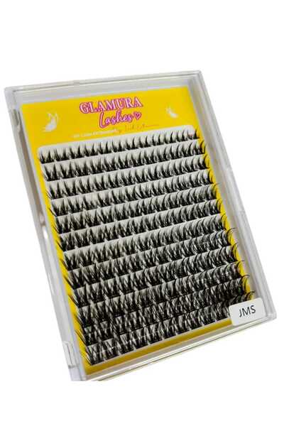 Glamura Lashes False Eyelash Tufts – Silk Extensions, JMS Model, Easy Applica...