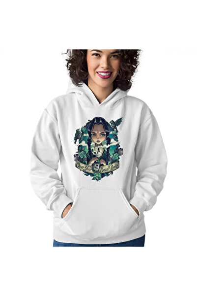 OEM Addams Family Wednesday Over Your Dead Body Horror Halloween Hoodie Women