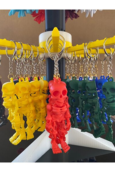 librescraft 3D Movable Gift Skeleton Keychain Charm