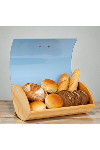 cc bin shihon Bamboo bread box, wooden bread basket, bread rack, size 35.7*25...