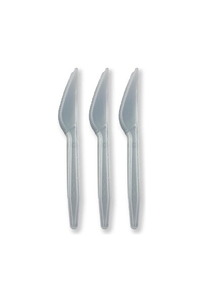 naque Gray Color Luxury Plastic Knife 25 Pieces