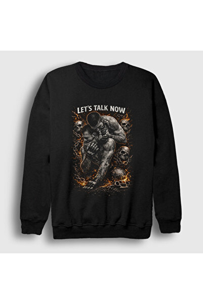 Presmono Unisex Black Let's Talk Now Ufc Mma Khabib Nurmagomedov Sweatshirt 5...