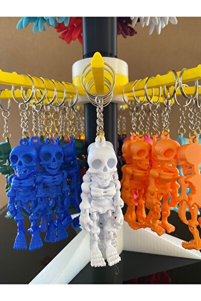 librescraft Breloc cu schelet în mișcare 3D