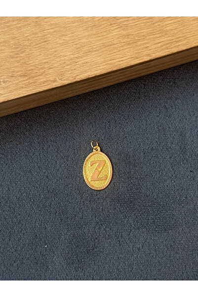 Rupen Kraft 14 Ayar Altın Kolye Ucu Z Harfi Altın Kolye Ucu Harfli Altın Koly...