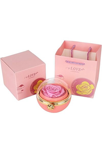 naniland.ro Trandafir criogenat în cupolă transparentă – set cadou cu cutie ș...