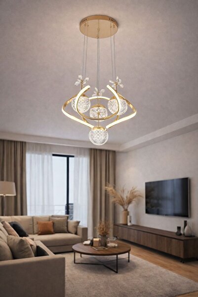 HOMSİ 4 TOPLU LEDLİ SALON AVİZESİ