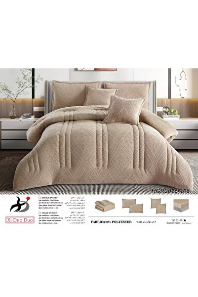 Xido Winter double velvet bedspread - double duvet - 6 pieces