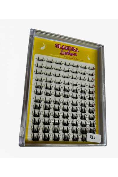 Glamura Lashes False Eyelash Tufts – Silk Extensions, Model XLJ, Easy Applica...