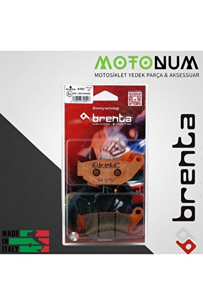 Motonum Hero X-Pulse 200 Arka Fren Balata Sinterli Brenta ( Made İn İtaly)