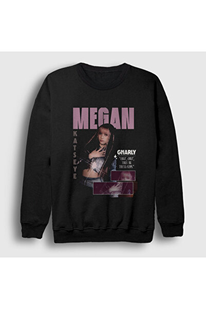 Presmono Unisex Black Megan K Pop Katseye Sweatshirt 588747Tt