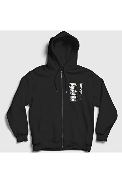 Presmono Unisex Black Beautiful Chaos K Pop Katseye Zippered Hooded Sweatshir...