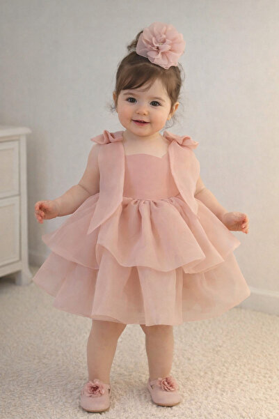 By Aybüke Pudra çocuk Bebekabiye doğumgünü elbisesi