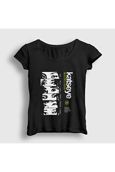 Presmono Women's Black Beautiful Chaos K Pop Katseye T-Shirt 586722Tt