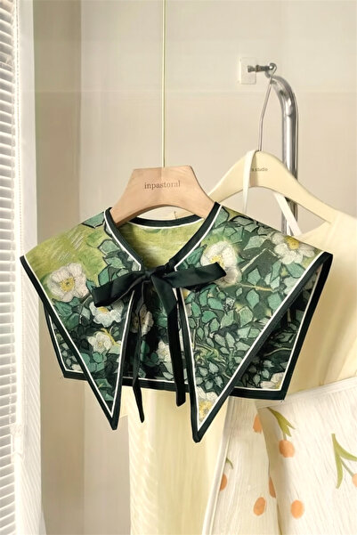 Pinty Design Floral Patterned Ribbon Tie Mat Satin Finish Decorative Collar –...