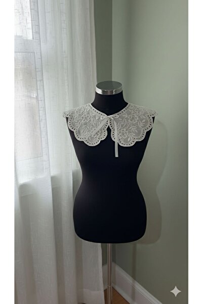 Tint and Treats Pamuk Fisto Dantel Yaka (Saten Kurdele Bağlamalı)